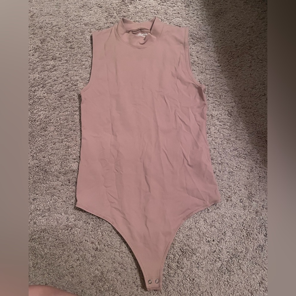 Abercrombie & Fitch taupe Sleeveless Bodysuit